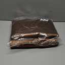 MR&HM Satin Bed Sheets, Queen Size Sheets Set, 4 Pcs Silky Bedding Set with 15 Inches Deep Pocket for Mattress (Queen, Brown)