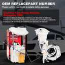 Electric Fuel Pump Module Assembly w/Sending Unit Compatible with Chrysler 300 2005-2015 & Dodge Challenger 2008-2015, Charger 2007-2015, Magnum 2005-2008, OE# 68102695AG, 5136023AC, Left & Right