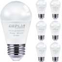 GEPLAD 6-Pack A15 Dimmable LED Light Bulbs, 5000K Daylight White, 800 Lumens, E26 Base, G45 Shape - Perfect for Refrigerator, Pendant Lights & Home Appliances, Energy Saving(60W Equivalent)
