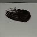 ICRAB 10" Womens Human Hair Braided Headband Hairpiece Natural Looking Hairband Braids Human Hair Topper Wiglets Clip In Topper Hair Piece with Bangs Twist Braid Human Hair Topper Dark Brown