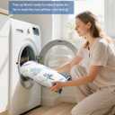 Baby Play Mat, Non-Slip Baby Mat for Floor, Soft Thicker Playpen Mat, Portable Playmat, Crawling Mat for Babies, Toddlers & Infants to Play and Learn 50"x50" (White Blue)