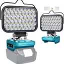 Cordless LED Work Light Compatible with Makita 18V Battery, 90W 7000LM Flashlight Portable Flood Light with USB & Type C Ports, for Hiking, Emergencies,Job Site Lighting(No Battery)