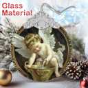 Christmas Decorations Ornaments, Stained Glass Ornament, Christmas Tree Ornaments, 2025 Gift Ornament, Xmas Gift for Friend Family Coworker - Little Angel