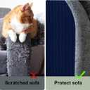 Cat Scratch Couch Furniture Protector, Adhesive Cat Scratch Pad Deterrent for Furniture, DIY Climbing Cat Scratcher Couch Protector from Cat Claws Scratching for Indoor (Navy,78.7x15.8In)