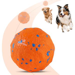 Interactive Dog Toys Ball, 2025 Upgraded Self Moving Balls and Vibrating Ball for Dogs, E-TPU Safety Material Electric Dog Toys to Keep Them Busy Rolling Balls for Small Medium Large Dogs (Orange)