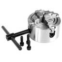 4-Jaw Metal Lathe Chuck, 3inch K72-80 4-Jaw Independent & Reversible Jaw Metal Lathe Chuck Turning Machine Accessories