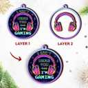 Gamer Christmas Ornaments 2025 - I Cant Hear You Im Gaming, Gamer Gifts for Men, Women, Wooden Gaming Ornament Gifts for Gamers Son, Brother, Boyfriend, Friends, Lover Video Game Gift Ideas