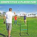 GoSports Ladder Toss Game Set - Includes 6 Soft Rubber Bolo Balls and Travel Carrying Case - Classic