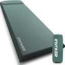 3.15" Self Inflating Camping Sleeping Pad, Ultra-Thick Elasticity Foam Fast Inflating 4-Season Insulated Durable Camping Mat Air Mattress with Pillow, for Tent, Car, Camping, Traveling, Green