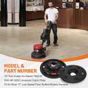 Dilomber 16" Floor Buffer Pad Driver Replacement for Malish 782016 w/NP-9200 Universal Clutch Plate, Fit for Most 17" Floor Buffers/Rotary Sanders, Harpoon Style for Hardwood/Concrete/Tile