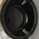 West Bend Slow Cooker 4-Quart Manual Crockery Style with Dishwasher Safe Oval Ceramic Crockpot and Glass Lid Two Temperature Settings Plus Keep Warm, 210-Watts, Black