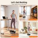 The Rock Stepper Side to Side, U-Shaped Low-Impact Mini Stepper, Quiet Lateral Rocking Step Machine, Compact Stair Stepper for Home Workout & Leg Glut