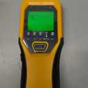 Stud Finder Wall Scanner - 5 in 1 Stud Finder Tool w/Microprocessor Chip and HD LCD Display, Stud Detector Beam Finders for the Center and Edge of Wood AC Wire Metal Studs Joist Pipe (Yellow Pear)