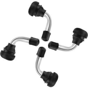 Tire Valve Stems PVR70(4 Pcs),90 Degree Motorcycle Valve Stems,Snap-in Valve Stems Compatible with Yamaha Honda Kawasaki Suzuki Triumph Harley,Valve Stems for Motorcycle, ATV, Scooter(Silver)