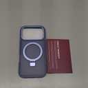 Magnetic for iPhone 17 Pro Case with Ring Stand, [10 FT Drop Protection] [Velvety Touch] Slim Translucent Matte Back Shockproof Phone Case for iPhone 17 Pro 6.3'', Sierra Blue