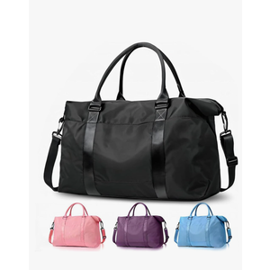 Travel Duffle Bag, Weekender Travel Bag Men Small Gym Bag for Women, Hospital Bag for Labor and Delivery, Overnight Bag Luggage Bag with Trolley Sleeve, Airplane Travel Essentials for Flying(Black)