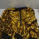 Agnes Orinda Plus Size Sequin Bomber Jackets for Women 2025 Sparkle Shiny Glitter Party Concert Outfits (4X, Gold)