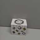 14 oz Cute Christmas Insulated Coffee Mugs Gift for Women Men Girlfriend Boyfriend Present Ideas Travel Mug Funny Snowflake Xmas Cup for Her Him Christmas Holiday Vacation Mug Festive Coffee Tumbler (Let it snow-Black)