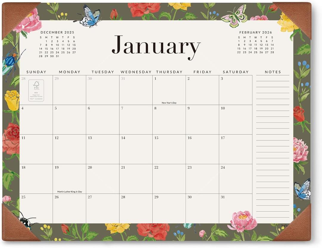 Jotsome Desk Calendar 2026-2027 with Desktop Pad, 18 Months Large Desk Pad Calendar From Jan 2026 to Jun 2027 22x17 inch, Desk Blotter Calendar for Home Office and School, Easy Planning, Gift for Holidays
