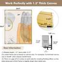 Gold Floating Frame for 30x40 Canvas Paintings, DIY Metal Canvas Frame with 1.5" Deep Vintage Wall Art/Portrait/Landscape Living Room Bedroom Entryway Gallery Wall Decor (Gold)
