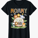 Mommy of The Wild One 1St Birthday Kids Safari Jungle T-Shirt Women Size 2XL