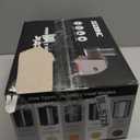 Electric Cheese Grater, Salad Maker with 5 Replaceable Multi-use Blades, 250W Electric Cheese Shredder, One-Touch Kitchen Slicer Salad Machine for Vegetables, Fruits, Cheeses, Nuts (A-Space silver)