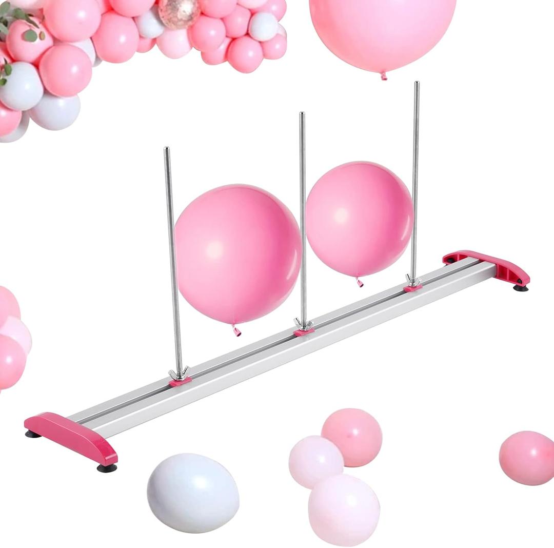 Balloon Sizer Ruler Metal Balloon Measurement Tool Adjustable Balloon Ruler 0-12 inch for Balloon Decorations Arches (Solid)