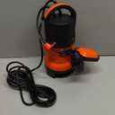Sump Pump, Prostormer 1HP 3700GPH Submersible Clean/Dirty Water Pump with Automatic Float Switch for Pool, Pond,Garden, Flooded Cellar, Aquarium and Irrigation (Orange)