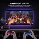 NexiGo Hall Effect Gripcon with Kickstand and HDMI Out for TV Docking, Hall Sensing Joystick for Switch/Switch OLED, Handheld Mode, 4K/1080P Supported HDMI and USB 3.0 Port, Purple