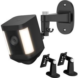 2Pack Adjustable Mounting Bracket for Spotlight Cam Plus/Pro (Battery) and Stick Up Cam&Outdoor Cam Plus, Perfect for Indoor/Outdoor Camera Security System Installation-Black