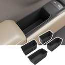 4PCS Door Side Storage Box Compatible with 2022-2026 Chevy Silverado GMC Sierra Door Handle Phone Pocket Tray Insert Organizer Crew Cab Replacement for 2022-2026 Chevy Silverado Accessories