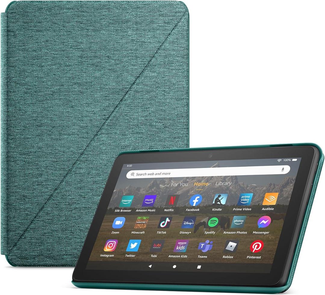 Amazon Fire HD 8 Tablet Cover (Only compatible with 12th generation tablet), Emerald