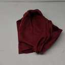 Simplebrand Red Sheer Panels 72 Inches Long 2 Panels for Living Room, Rod Pockets Airy Window Treatments Voile Sheer White Curtains Panels Lightweight for Front Back Patio Glass Door, 42" Width, Burgundy