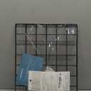2 Pack Wire Wall Grid Panel | Photos & Pictures Display Grid Wall Panels | Black, Magnetic & Metal Grid | Wall Grid Organizer | Photo Grid | Grid Wire Board | Hanging Home, Office & Kitchen Decor