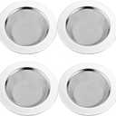 LASSHSWA 4 PCS Kitchen Sink Strainer Stainless Steel, Kitchen Sink Drain StrainerSink Strainers with Large Wide Rim 4.5" Diameter for Kitchen Sinks