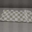 Muslin Baby Blanket Unisex Sage Green Checkerboard Toddler Blanket for Bed, 70% Cotton and 30% Rayon Breathable Swaddle Blankets for Newborn Infant 43 x 43 Inches