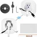 in Wall Cable Management Kit for Wall Mounted TV Professional Cord Hider with Spacious PassThrough & AllInclusive Tools Hide TV Cords Power & Low Voltage Wires Perfect for Home Theater Gaming,  in Wall Cable Management Kit