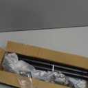 Heavy Duty Shower Rod - Industrial Shower Curtain Rod Wall Mounted for Bathroom,Room Divider,Outdoor Patio - 28 to 62"Adjustable Closet Rod for Hanging Clothes,Black (29-62" (1 Pack))