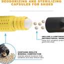 2 x 6 PCs Shoe Deodorizer & Hamper Deodorizer Pills |Moisture absorbers & odor eaters for shoes | Recharge & Spill-free Refresher Balls for Sneakers, Closets, Boxing Gloves, Cars and Gym bags