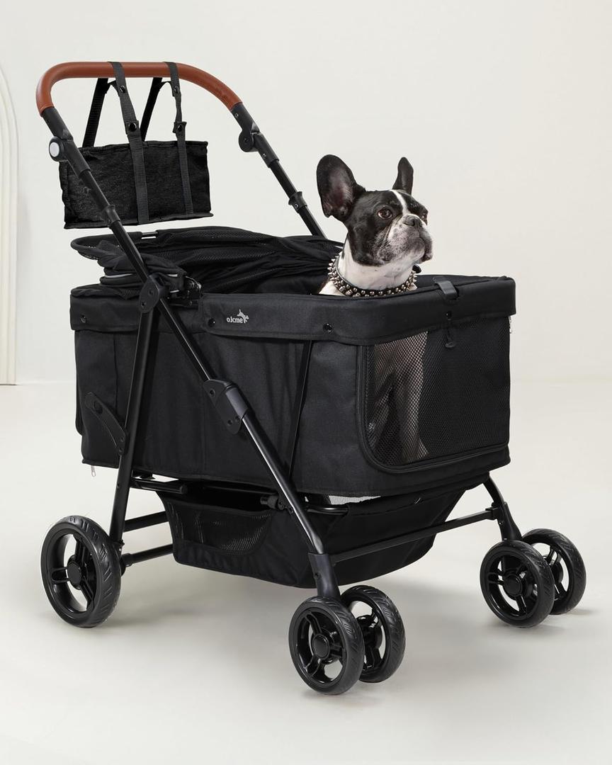 Dog Stroller for Large & Medium Dogs (20132 lbs), Pet Stroller for 2 Small Dogs, Extra Large Heavy Duty, Foldable & Ventilated