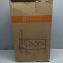 Originsure 220L Collapsible Wagon Cart Foldable, 460lbs Load Capacity Heavy Duty Folding Beach Wagons with Big All-Terrain Wheels, Utility Carts for Groceries, Camping, Sports - Grey&Purple