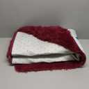 Area Rugs for Bedroom Living Room, 4x6 ft Solid Fluffy Shaggy Carpet, Small Washable Non-Slip Soft Rug for Kids Nursery and Home Decor, Burgundy