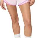 Nike Women's Tempo Dri-fit Mid-Rise Brief-Lined Running Shorts (Medium, Pink Foam/Pink Foam/Reflective Silver)