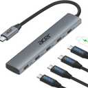 Acer 10 Gbps USB C Hub, USBC Splitter with 4*USB C 3.2 and 100W PD Port, Fast Transfer Type-C Multiport Adapter Compatible with MacBook Pro/M2/M1, iPad, Surface Pro, XPSNo Video Output