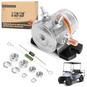 10L0L #70 Series Continuous Duty Solenoid Relay for 36 Volt EZGO Electric Golf Cart, Includes Resistor & Diode, OEM# 27855G01 11761G1 27855G02