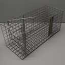 Heavy Duty Humane Live Animal Cage Trap for Squirrels, Weasels and Similar-Size Rodents - 17 x 7 x 7 (Silver)