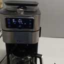 Drip Coffee Maker with Built-in Grinder, 10-Cup Coffee Machine with 24-Hour Delay Timer, Touch Screen, Self-Cleaning, Reusable Filter, 1.5L Removable Water Tank, Warming Plate, Silver