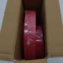 FLOWERCAT 60PCS Christmas Plates - Red Plastic Plates - Heavy Duty Red Plates Disposable for Party/ Wedding - Include 30PCS 10.25inch Red Dinner Plates and 30PCS 7.5inch Red Dessert/ Salad Plates