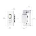 Aqara Touchscreen Switch S100 US, LCD Smart Light Switch, Matter Hub Required, 8 Wireless Buttons, Native Matter Over Wi-Fi, Built-in Thread Border Router, Works with Apple Home, Alexa & Google Home