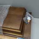 HNEBC 24" Compact Gun Shelf with Hidden Compartment, Floating Wall Mount Gun Rack for Living Room Decor, Solid Wood Concealed Furniture for Secure Gun Storage